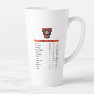Tasse Latte Parodie de groupe de Heavy Metal Axolotl Tournée d