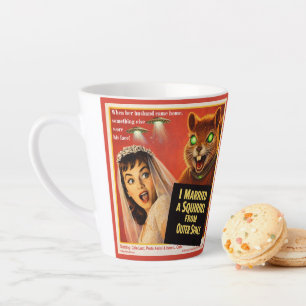 Tasse Latte Parodie d'écureuil de l'espace extra-atmosphérique