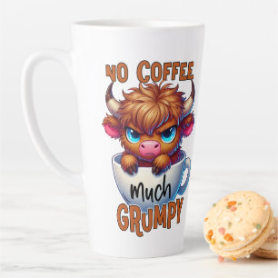 Tasse Latte Pas de café beaucoup grincheux