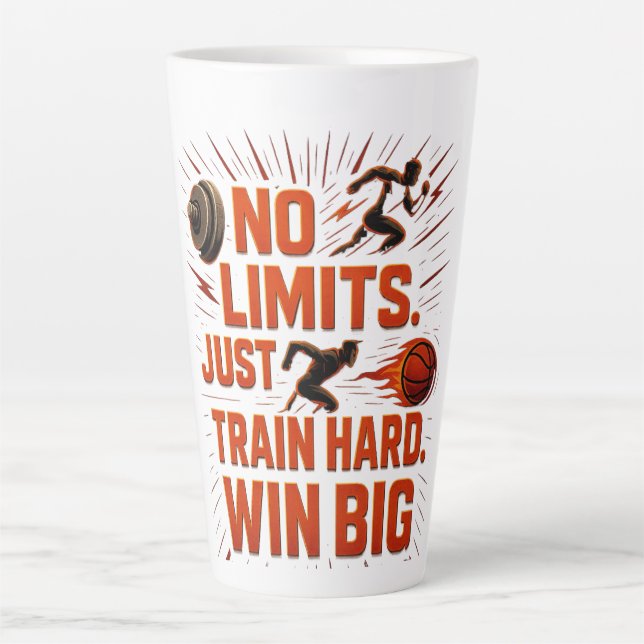 Tasse Latte Pas De Limites Sport Bouteille Train Dur (Devant)