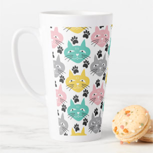 Tasse Latte Pastel Cats