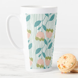 Tasse Latte Pastel motif pour elle et amoureux de la nature bl