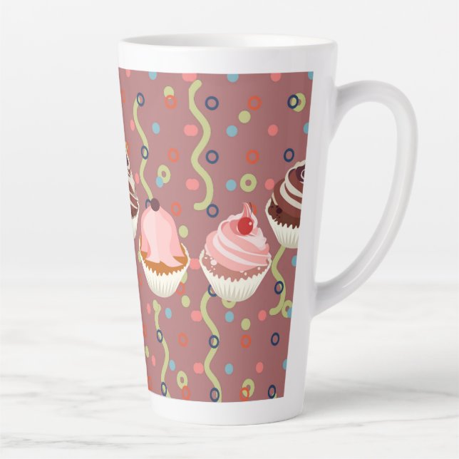 Tasse Latte Pastelitos chocolat motif (Droite)
