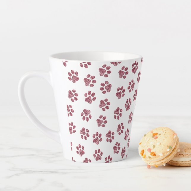 Tasse Latte Patrouilles de Doodle, Paws de Chien, Paws De Bour (En situation)