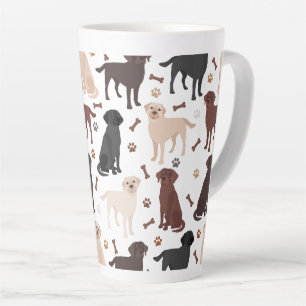 Tasse Latte Patrouilles et os du Labrador Retriever