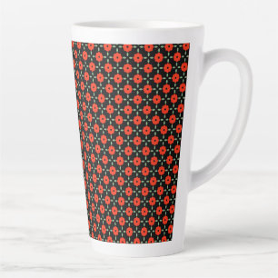 Tasse Latte Patterground de Red Floral