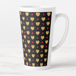 Tasse Latte Patterns de Valentine