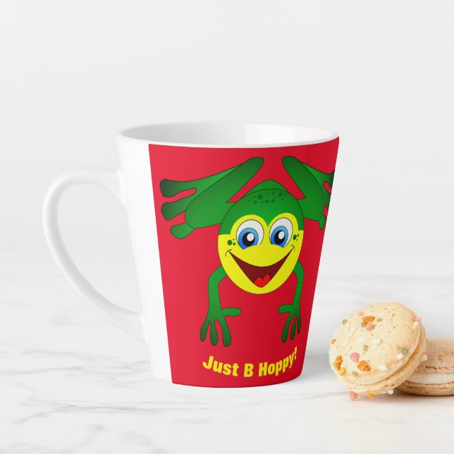 Tasse Latte Pause Grenouille (En situation)