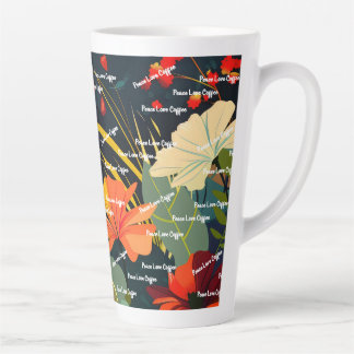 Tasse Latte Paysage floral de rêve 10