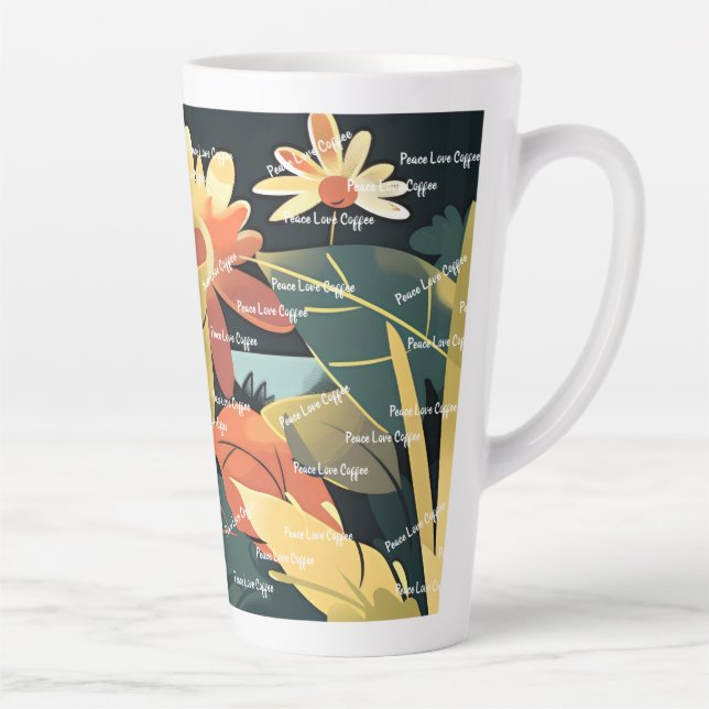 Tasse Latte Paysage floral de rêve 11 (Droite)