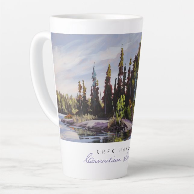 Tasse Latte Paysages canadiens : Repos Stop Latté Cup (Angle gauche)