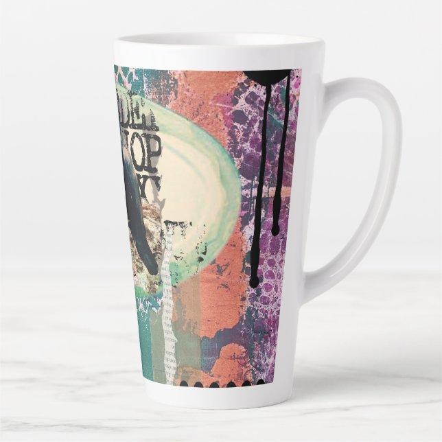 Tasse Latte PC2506 - Courrier noir (Droite)