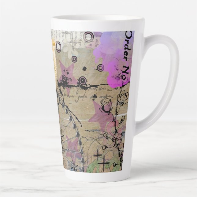 Tasse Latte PC2508 - Chouette d'attractions (Droite)