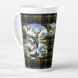 Tasse Latte Pêche, Cerf, Chasse au Canard