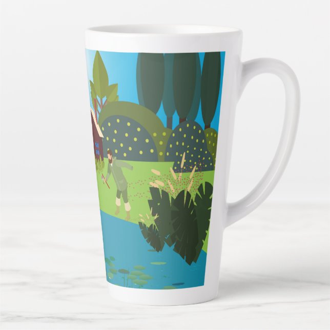 Tasse Latte Pêcheurs (Droite)