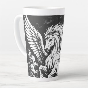Tasse Latte Pégase — Messager ailé de la tempête