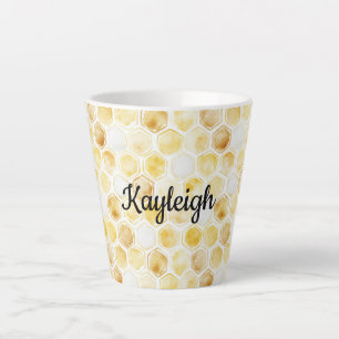 Tasse Latte Peigne jaune or