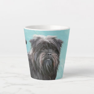 Tasse Latte Peinture Affenpinscher - Joli art original chien