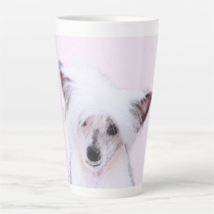 Tasse Latte Peinture chinoise en poudre - Art Chien