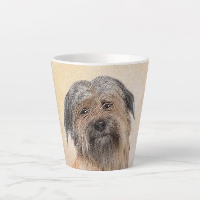 Tasse Latte Peinture de berger pyrénéenne - Cute Original Chie (Devant)