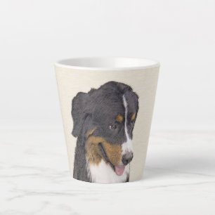 Tasse Latte Peinture de chien de montagne bernoise - Art origi