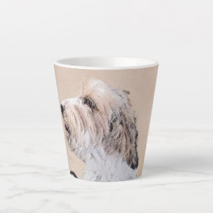 Tasse Latte Peinture de Petit Basset Griffon Vendéen - Art can