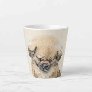 Tasse Latte Peinture Pekingese - Cute Original Chien Art