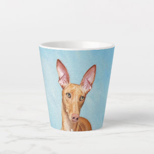 Tasse Latte Peinture Pharaon Hound - Cute Original Chien Art