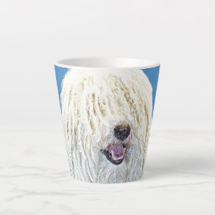 Tasse Latte Peinture Puli - Cute Original Chien Art