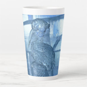 Tasse Latte Pelican Ice Sculpture, Québec, Canada