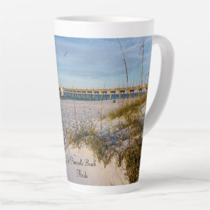Tasse Latte Pensacola Dunes de sable Jetée du matin Dernière M