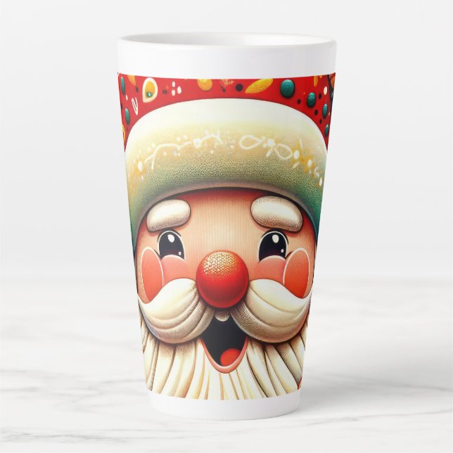 Tasse Latte Père Noël Baba Noël Saint Nicolas (Devant)