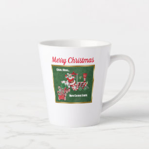 Tasse Latte Père Noël équitation Pepperment Candy Train Green 