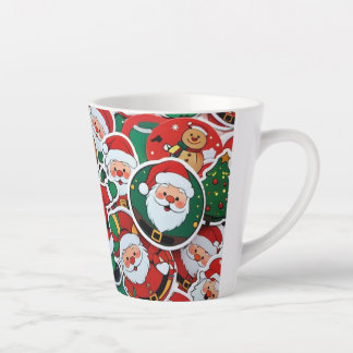 Tasse Latte Père Noël Lette gaie - Parfait pour les Sips de Va