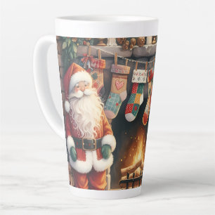 Tasse Latte Père Noël par foyer Noël Stockage