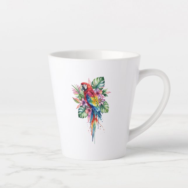Tasse Latte Perroquet (Droite)