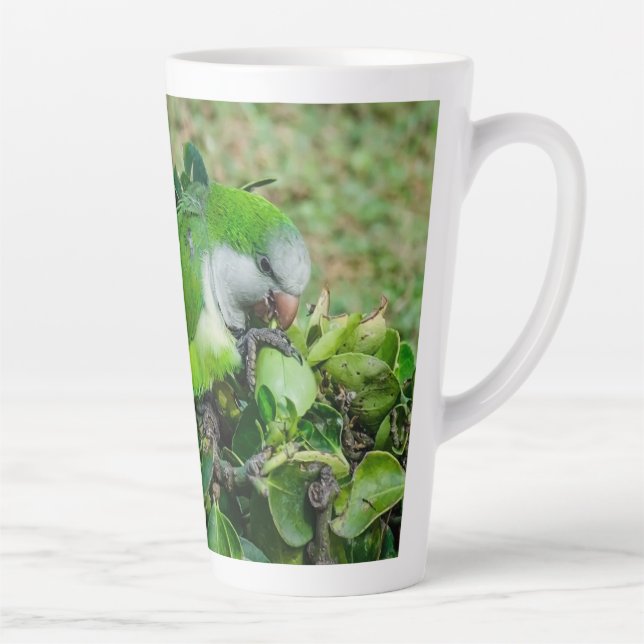 Tasse Latte Perroquet vert (Droite)