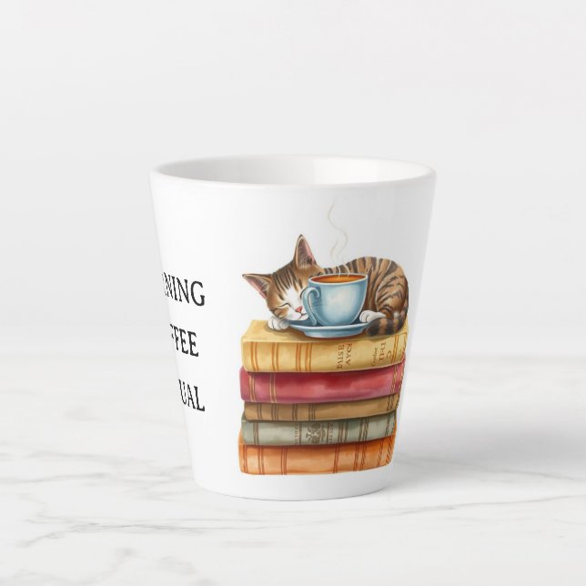 Tasse Latte Personalized Morning Coffee Cat Ritual Cozy (Devant)