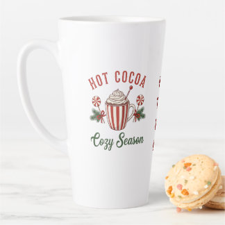Tasse Latte Personalized Retro Hot Cocoa Cozy Season