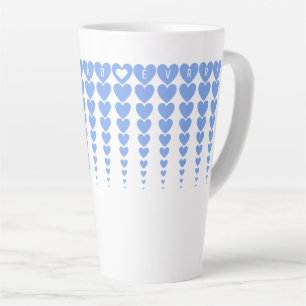 Tasse Latte Personnalisé, Amusant Meilleur Papa Jamais Coeurs 