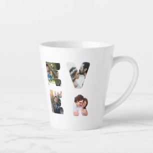 Tasse Latte Personnalisé moderne 11 photo Meilleur père jamais