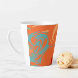 Tasse Latte Personnalisé Pastel Marbre Aesthétique Mignon