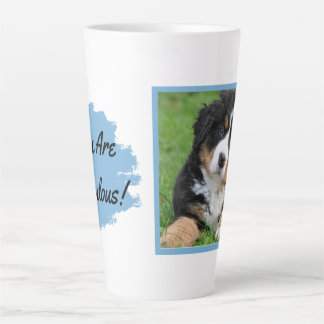 Tasse Latte Personnaliser la photo "Vous êtes fabuleux"