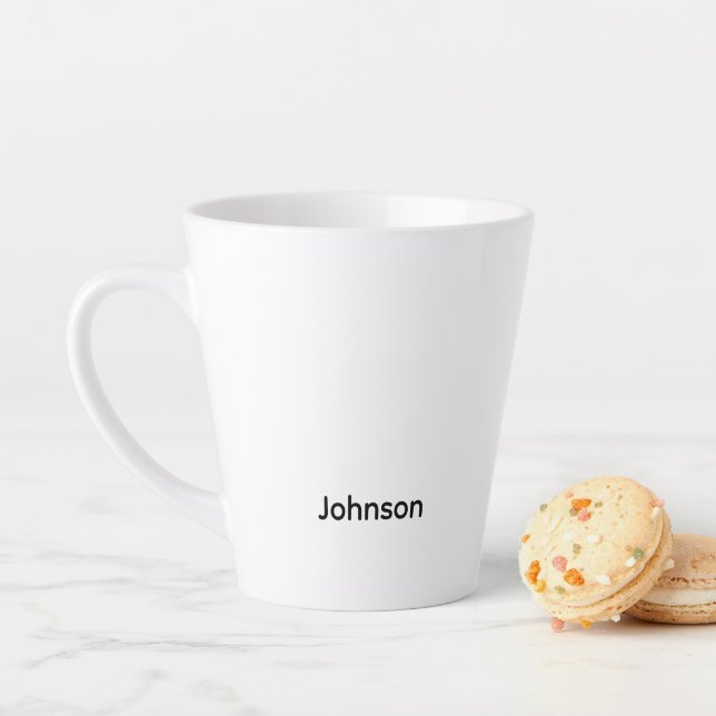 Tasse Latte Personnaliser le nom (En situation)