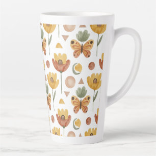 Tasse Latte Pétales et ailes de terre
