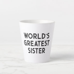 Tasse Latte Petit cadeau en latte pour la plus grande soeur du