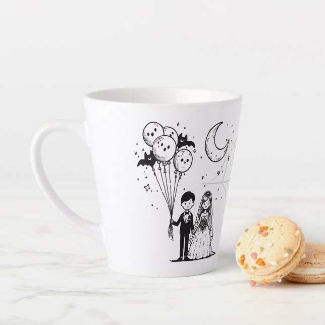 Tasse Latte Petit Couple Surnaturel (En situation)