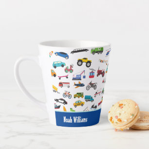 Tasse Latte Petit Garçon Things That Move Vehicle Cars Kid