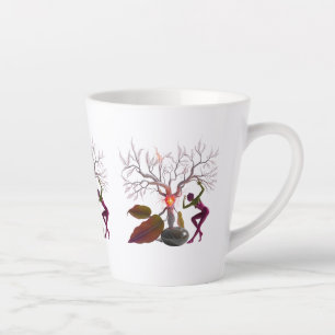 Tasse Latte Petite boue en latte 12 oz   Artiste Abstrait de l