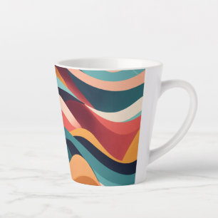 Tasse Latte Petite boue en latte, 12 oz - géométrique minimali